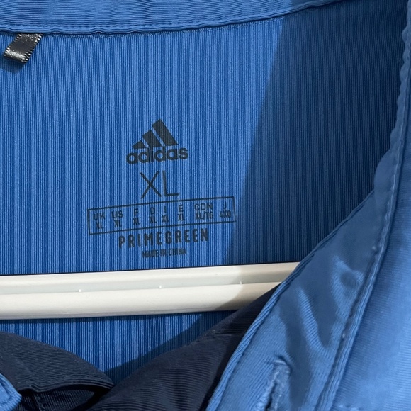 Adidas Men’s Primegreen Blue Polo Shirt Sz-XL - Picture 3 of 6